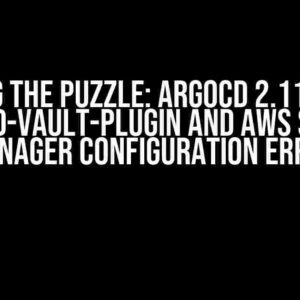 Solving the Puzzle: Argocd 2.11.x with ArgoCD-Vault-Plugin and AWS Secret Manager Configuration Error