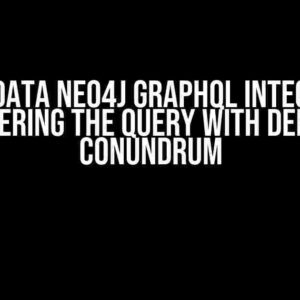 Spring Data Neo4j Graphql Integration: Conquering the Query with Depth > 1 Conundrum